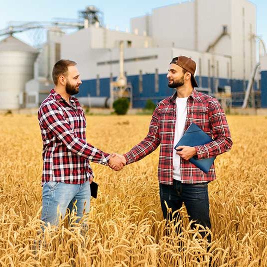 two men shaking hands 